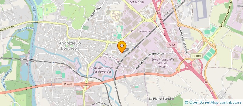 localisation de l'entreprise MADAME FIONA HALLOU  ANDREZIEUX-BOUTHEON