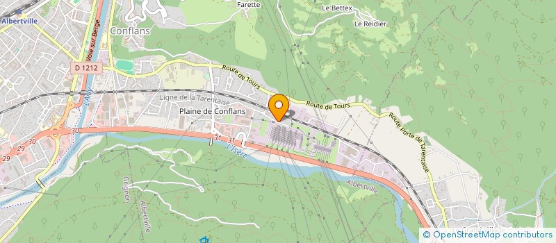 localisation de l'entreprise MADAME FIONA JONUZAJ  ALBERTVILLE