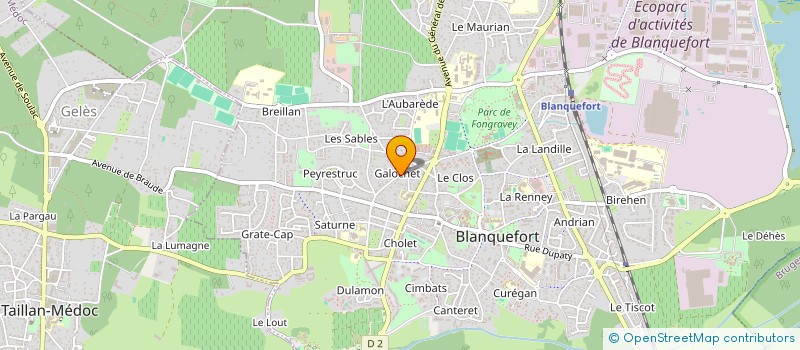localisation de l'entreprise MADAME FIONA KELLER à BLANQUEFORT