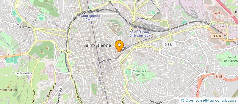 localisation de l'entreprise MADAME FIONA LECRINIER  SAINT-ETIENNE