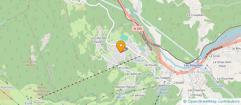 localisation de l'entreprise MADAME FIONA MACPHERSON à LES HOUCHES