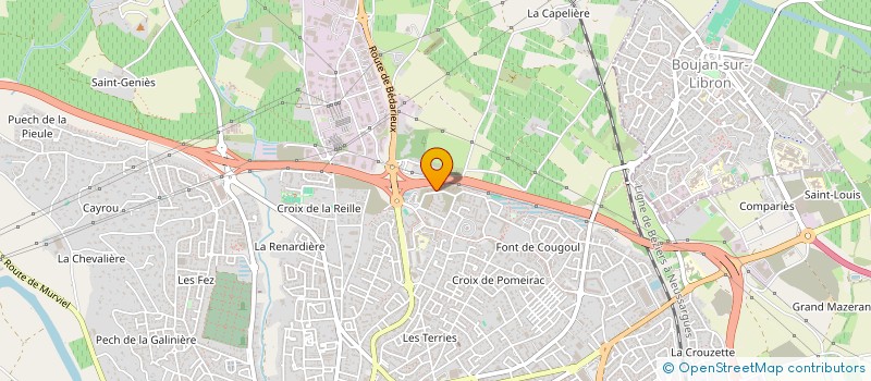 localisation de l'entreprise MADAME FIONA MARTINEZ à BEZIERS
