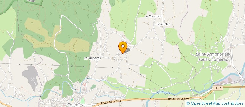 localisation de l'entreprise MADAME FIONA OLIGO  CHOMERAC