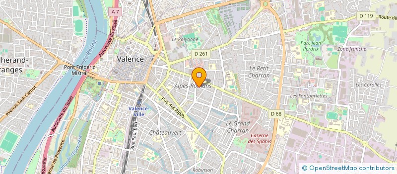 localisation de l'entreprise MADAME FIONA PEROTTO à VALENCE