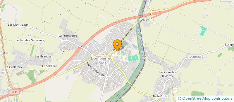 localisation de l'entreprise MADAME FIONA PETIT  DOMPIERRE-SUR-MER