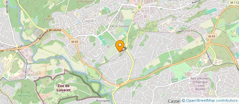 localisation de l'entreprise MADAME FIONA PUJALTE  CLAPIERS