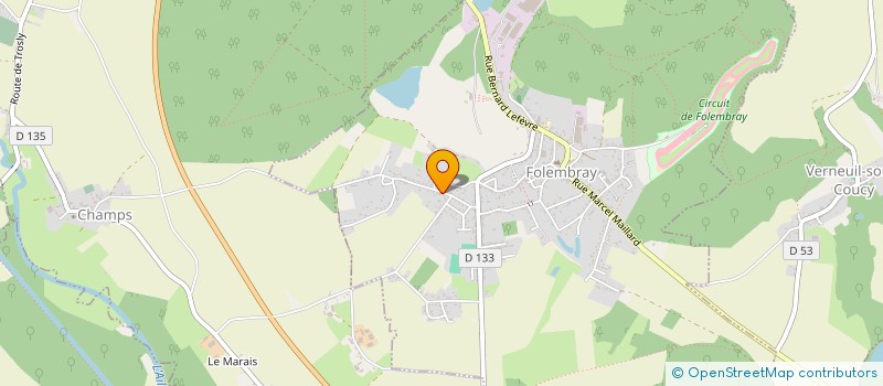 localisation de l'entreprise MADAME FIONA RABELLE  CHAUNY