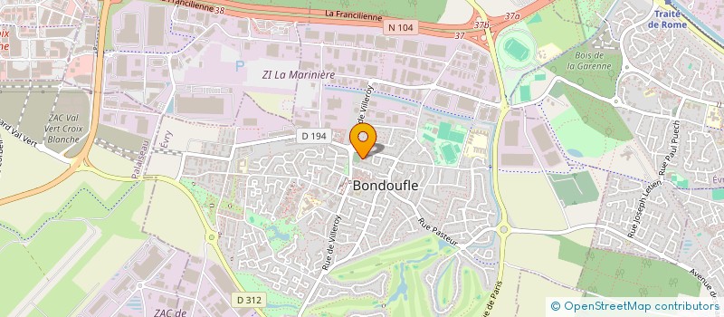 localisation de l'entreprise MADAME FIONA REMY  BONDOUFLE