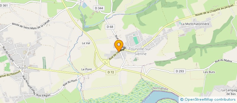 localisation de l'entreprise MADAME FIONA SARAH JAINE KEMP  TOURVILLE-SUR-SIENNE