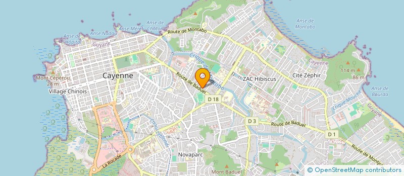 localisation de l'entreprise MADAME FIONA VIERRON  CAYENNE