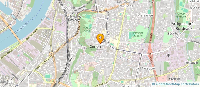 localisation de l'entreprise MADAME FIONA XHELADINI  CENON