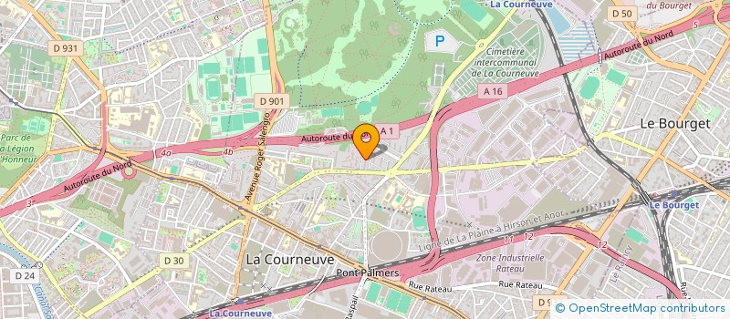 localisation de l'entreprise MADAME FIONA ZAIR à LA COURNEUVE