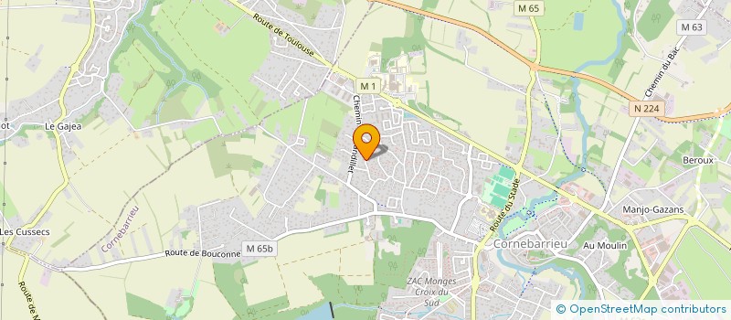 localisation de l'entreprise MADAME FIONNA HAHNE  CORNEBARRIEU