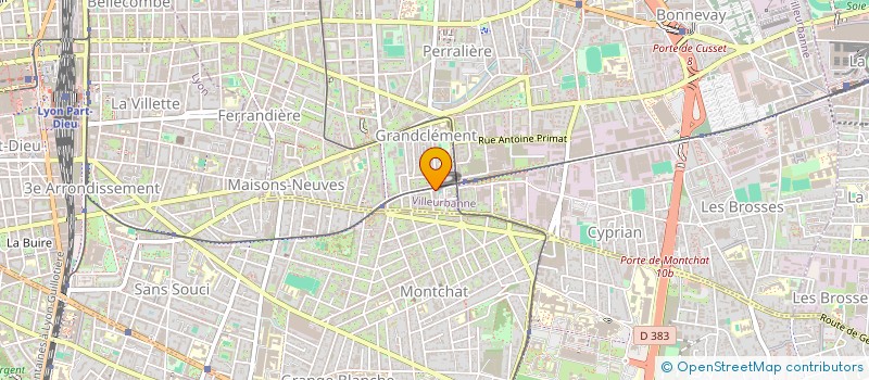 localisation de l'entreprise MADAME FIRDAWS TOUHARDJI  VILLEURBANNE