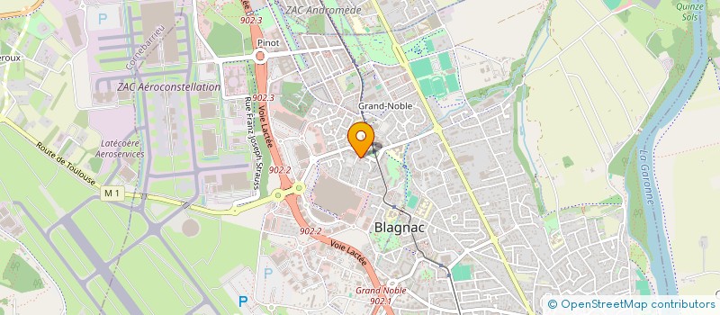 localisation de l'entreprise MADAME FISSA BENTAIBA  BLAGNAC