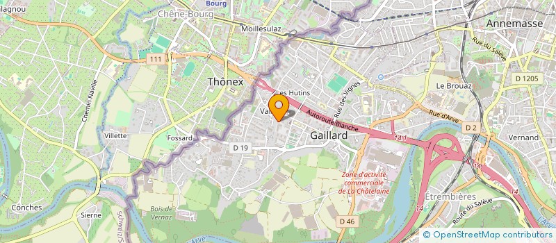localisation de l'entreprise MADAME FITNETE KRASNIQI à GAILLARD