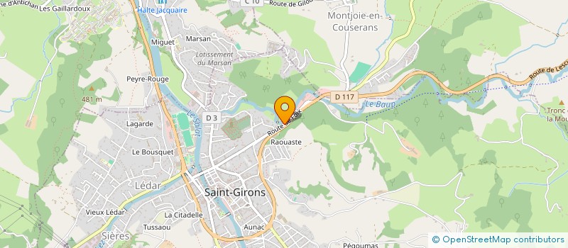 localisation de l'entreprise MADAME FIZZA MAHMOOD à SAINT-GIRONS