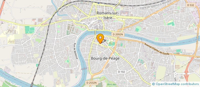 localisation de l'entreprise MADAME FLAVIA CASTRO CARVALHO à BOURG-DE-PEAGE