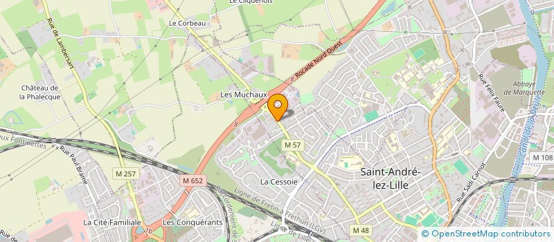 localisation de l'entreprise MADAME FLAVIA PARONE  SAINT-ANDRE-LEZ-LILLE