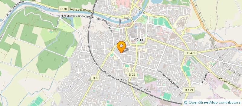 localisation de l'entreprise MADAME FLAVIA QUISARI  DAX