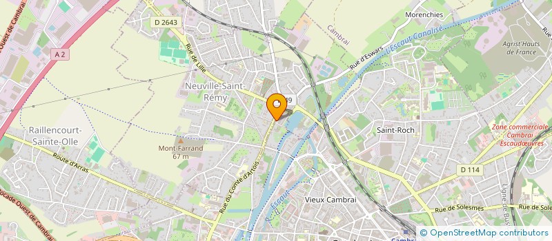 localisation de l'entreprise MADAME FLAVIA SAUVAGE  CAMBRAI