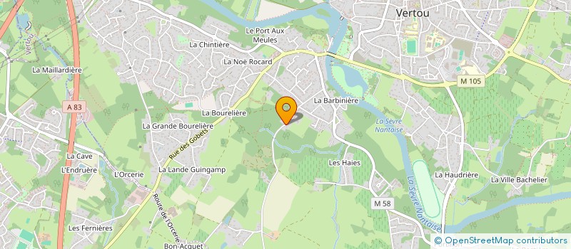 localisation de l'entreprise MADAME FLAVIE AIRIAU  VERTOU