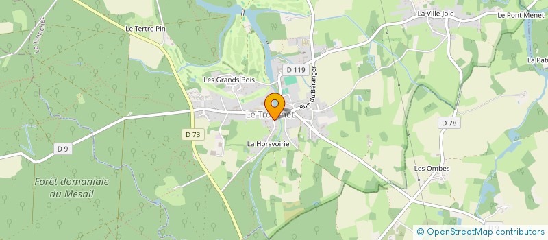 localisation de l'entreprise MADAME FLAVIE ALLIGIER  LE TRONCHET