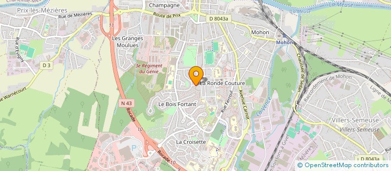 localisation de l'entreprise MADAME FLAVIE BEATRICE PASCO  CHARLEVILLE-MEZIERES