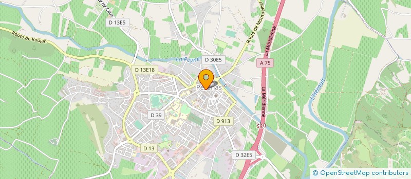localisation de l'entreprise MADAME FLAVIE BECHADE à PEZENAS