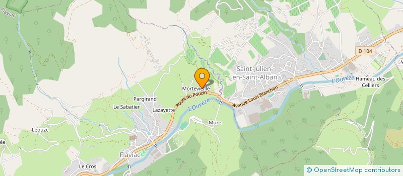 localisation de l'entreprise MADAME FLAVIE BERTHIAUD  FLAVIAC