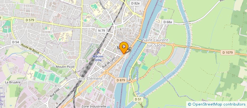 localisation de l'entreprise MADAME FLAVIE BLANC à MACON