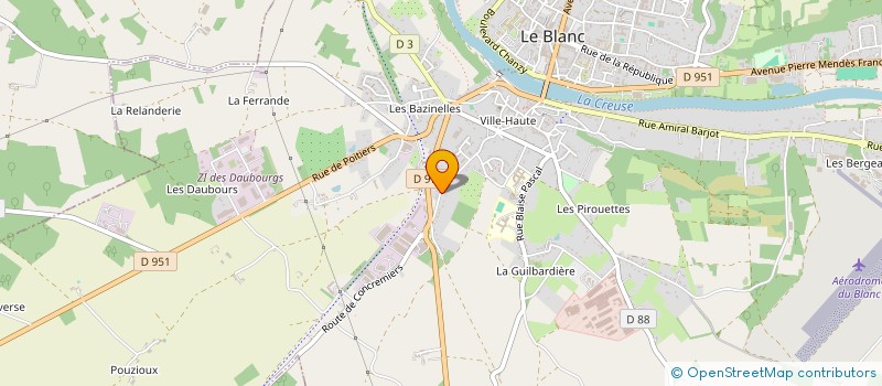 localisation de l'entreprise MADAME FLAVIE BOUCHENOIRE à LE BLANC