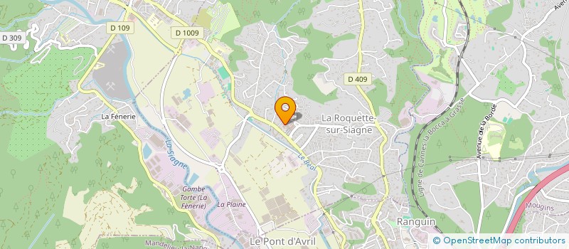 localisation de l'entreprise MADAME FLAVIE BOULLEY à LA ROQUETTE-SUR-SIAGNE