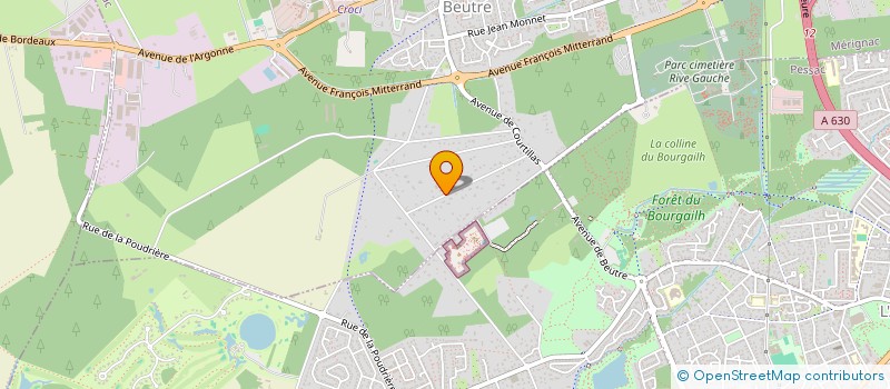 localisation de l'entreprise MADAME FLAVIE BOUQUET-GAIS  MERIGNAC