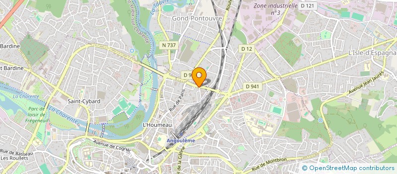 localisation de l'entreprise MADAME FLAVIE BOURGUIGNON  ANGOULEME