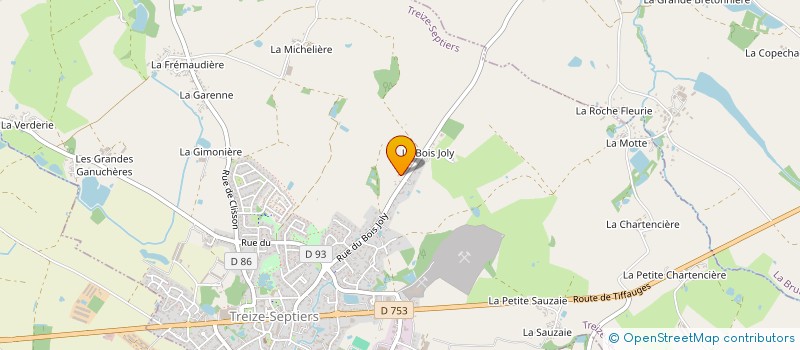 localisation de l'entreprise MADAME FLAVIE BRILLOUET  TREIZE-SEPTIERS