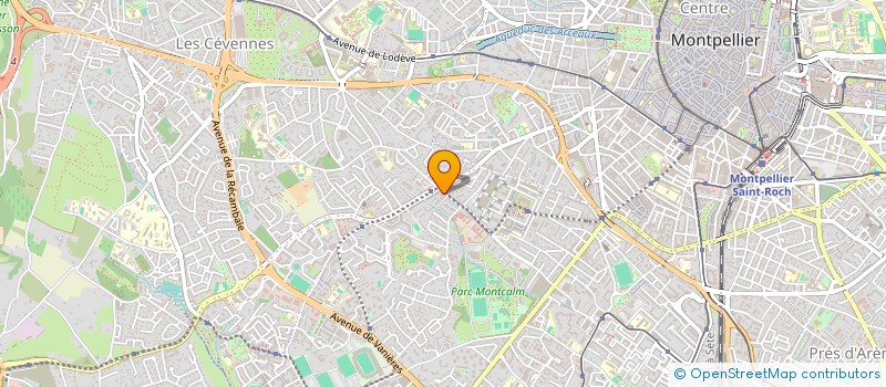 localisation de l'entreprise MADAME FLAVIE CACKOWSKI  MONTPELLIER