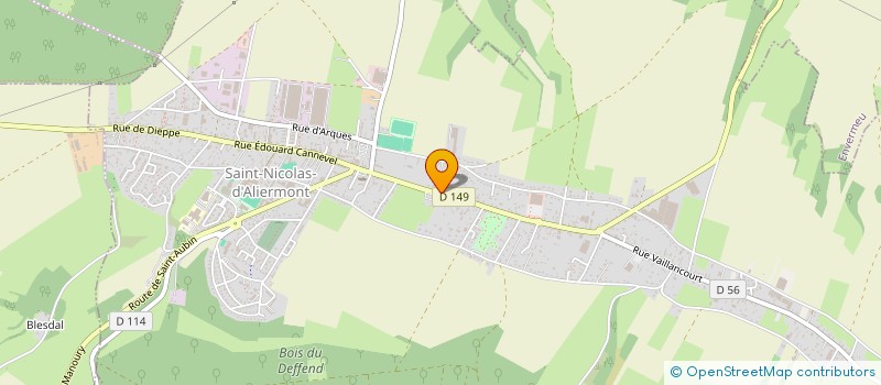 localisation de l'entreprise MADAME FLAVIE CARPENTIER  SAINT-NICOLAS-D'ALIERMONT