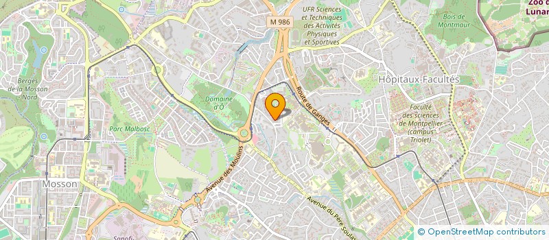 localisation de l'entreprise MADAME FLAVIE CARRILLO à MONTPELLIER