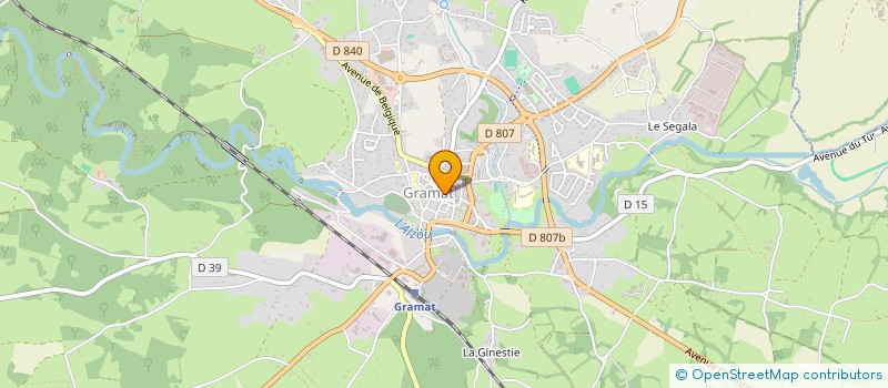 localisation de l'entreprise MADAME FLAVIE CAZAL  GRAMAT