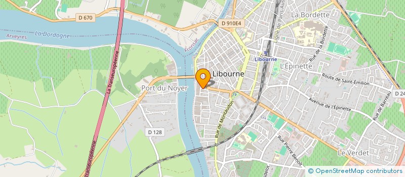 localisation de l'entreprise MADAME FLAVIE COQUELLE à LIBOURNE