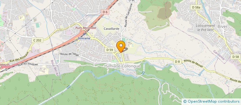 localisation de l'entreprise MADAME FLAVIE DELBECK  SIMIANE-COLLONGUE