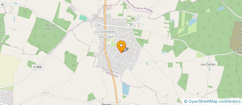 localisation de l'entreprise MADAME FLAVIE DELHOUME  LA VILLEDIEU-DU-CLAIN