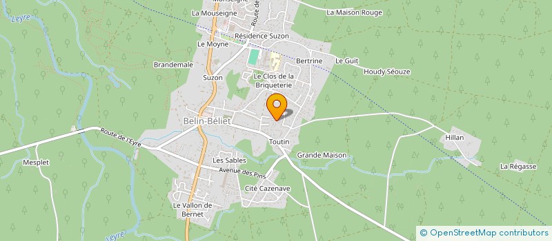 localisation de l'entreprise MADAME FLAVIE DELICATOT  BELIN-BELIET