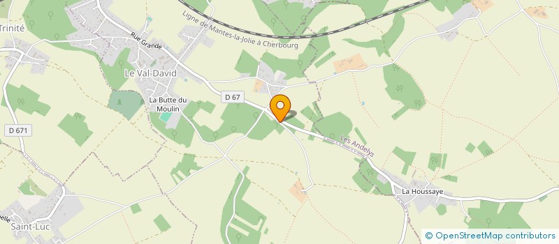 localisation de l'entreprise MADAME FLAVIE DEPREZ  LE VAL-DAVID