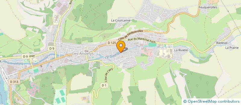 localisation de l'entreprise MADAME FLAVIE DESJARDINS  LES ANDELYS