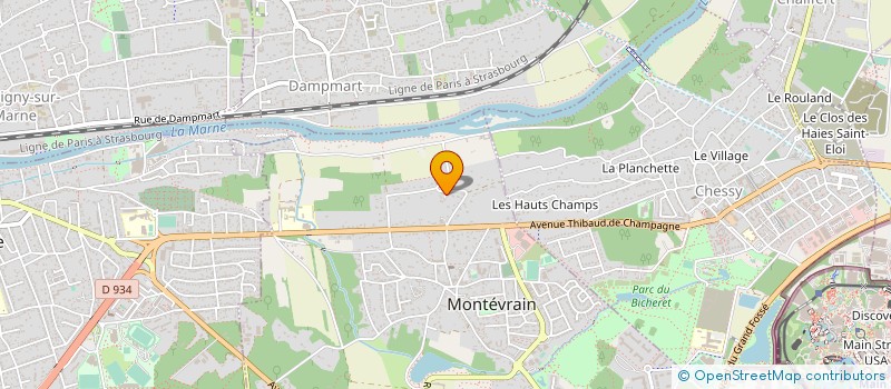 localisation de l'entreprise MADAME FLAVIE DIAFOUKA HOUBABAKA NZILOULOU  MONTEVRAIN