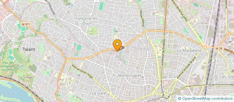 localisation de l'entreprise MADAME FLAVIE FAYE  DIJON