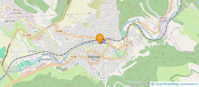 localisation de l'entreprise MADAME FLAVIE GABET  MENDE