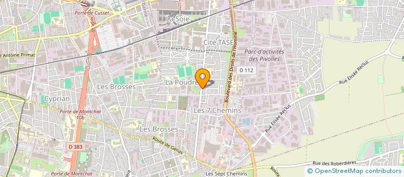 localisation de l'entreprise MADAME FLAVIE GARCIA  VAULX-EN-VELIN